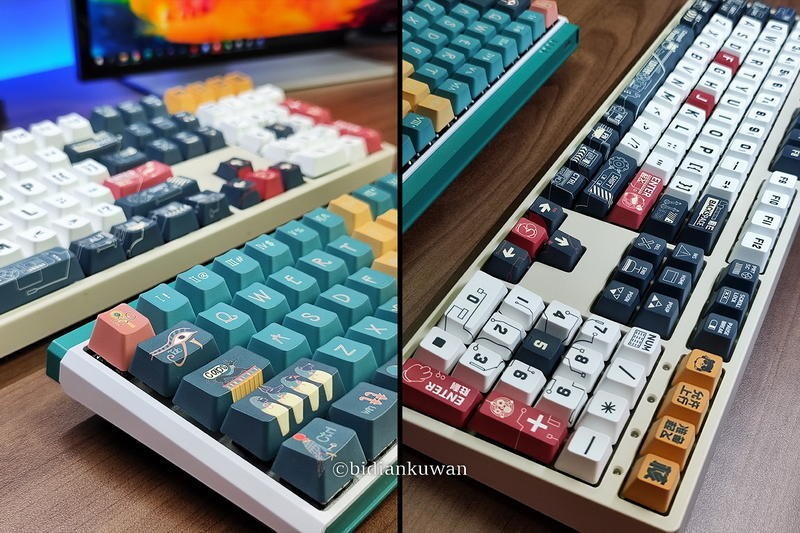 机械键盘旧貌换新颜，两套Lofree洛斐OEM大全套键帽换新记