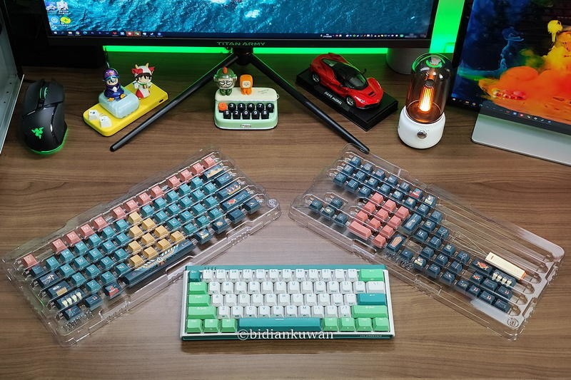 机械键盘旧貌换新颜，两套Lofree洛斐OEM大全套键帽换新记