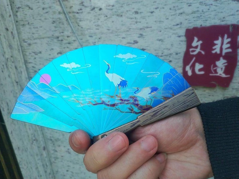 古韵今风，钛艺流芳：FEGVE费戈 “灵鹤” 全钛彩画扇