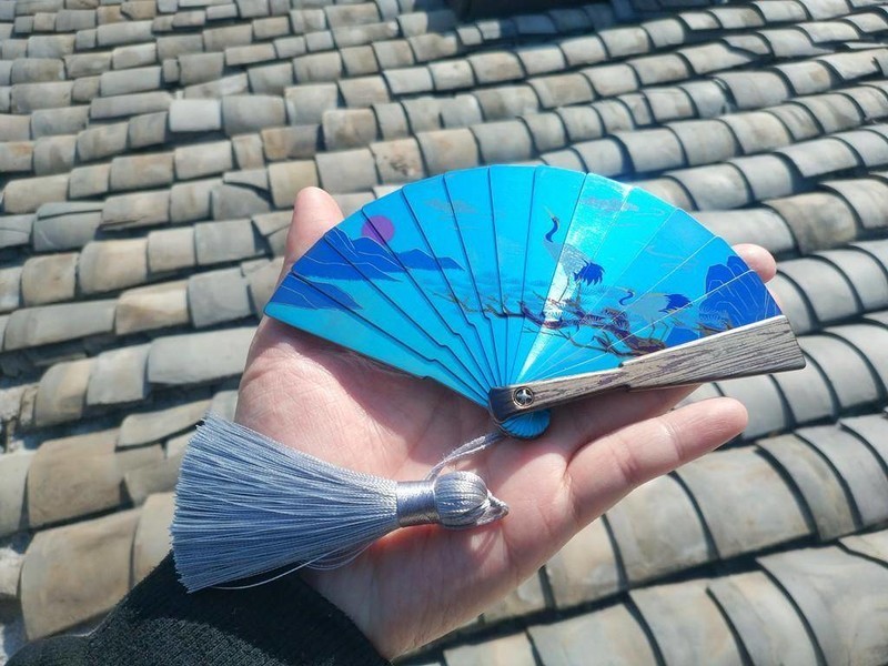 古韵今风，钛艺流芳：FEGVE费戈 “灵鹤” 全钛彩画扇