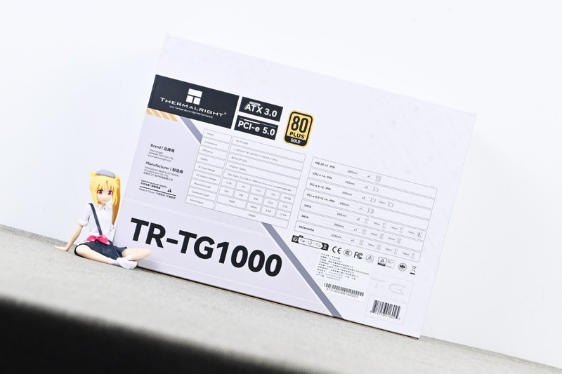 利民TG1000压纹线版金牌全模组电源开箱：线材升级+独特配色