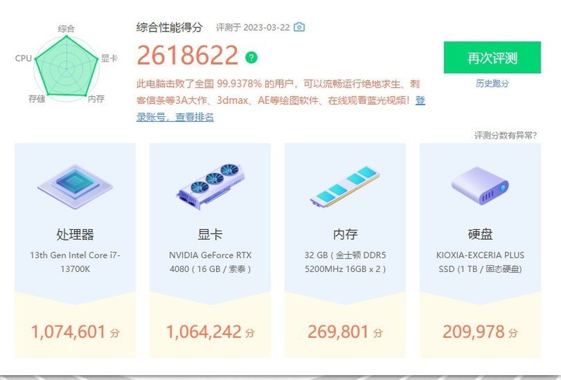 性能强悍，价格内卷-索泰RTX 4080 AMP EXTREME AIRO表现不错。