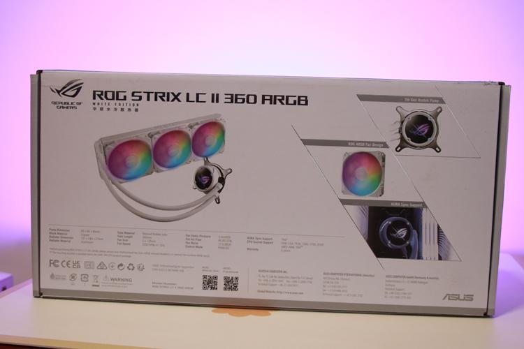 白色装机首选水冷~ROG飞龙2吹雪水冷散热、艾湃电竞GTR850MW电源