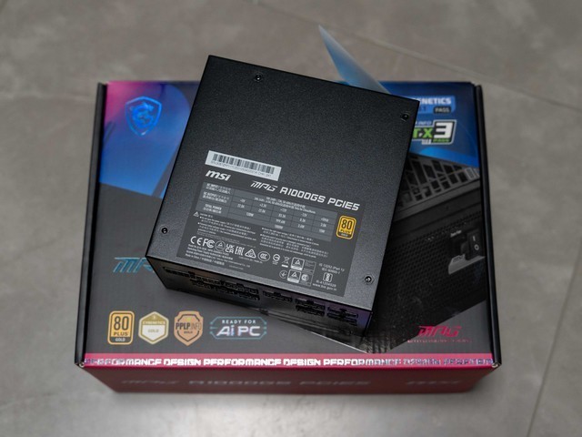 Ready for RTX5090，微星MPG A1000GS PCIE5电源首发分享