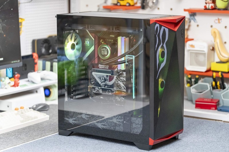 这台电脑帅炸了，微星&怪物猎人20周年纪念版图赏