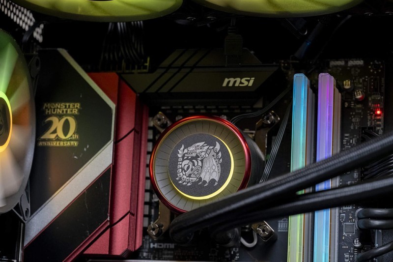 这台电脑帅炸了，微星&怪物猎人20周年纪念版图赏