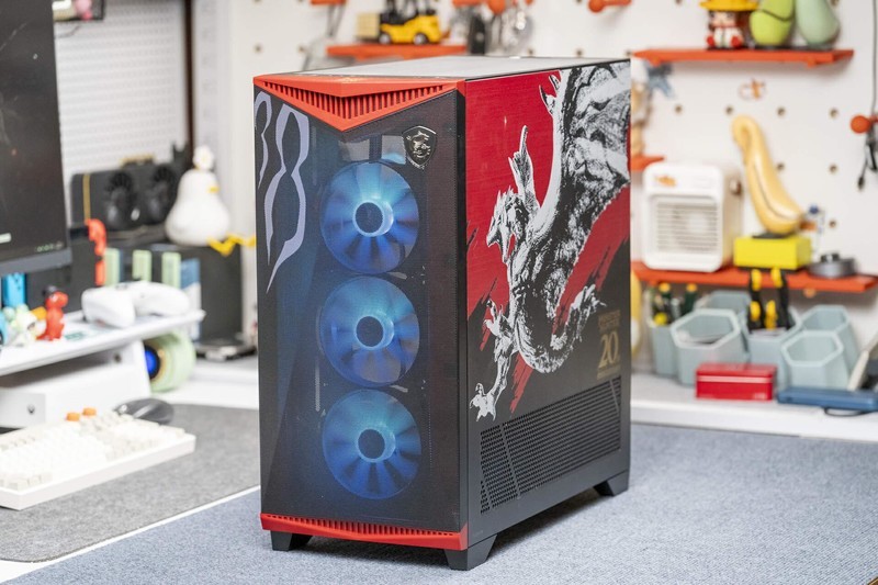 这台电脑帅炸了，微星&怪物猎人20周年纪念版图赏