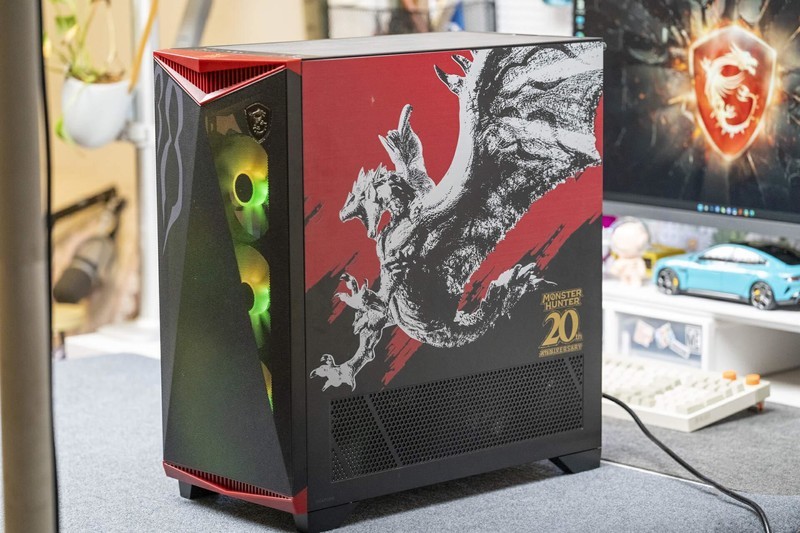 这台电脑帅炸了，微星&怪物猎人20周年纪念版图赏