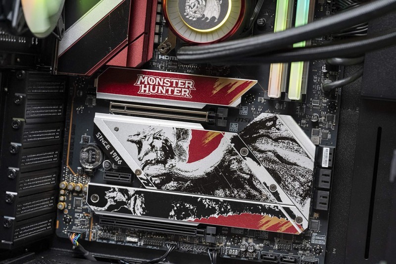 这台电脑帅炸了，微星&怪物猎人20周年纪念版图赏