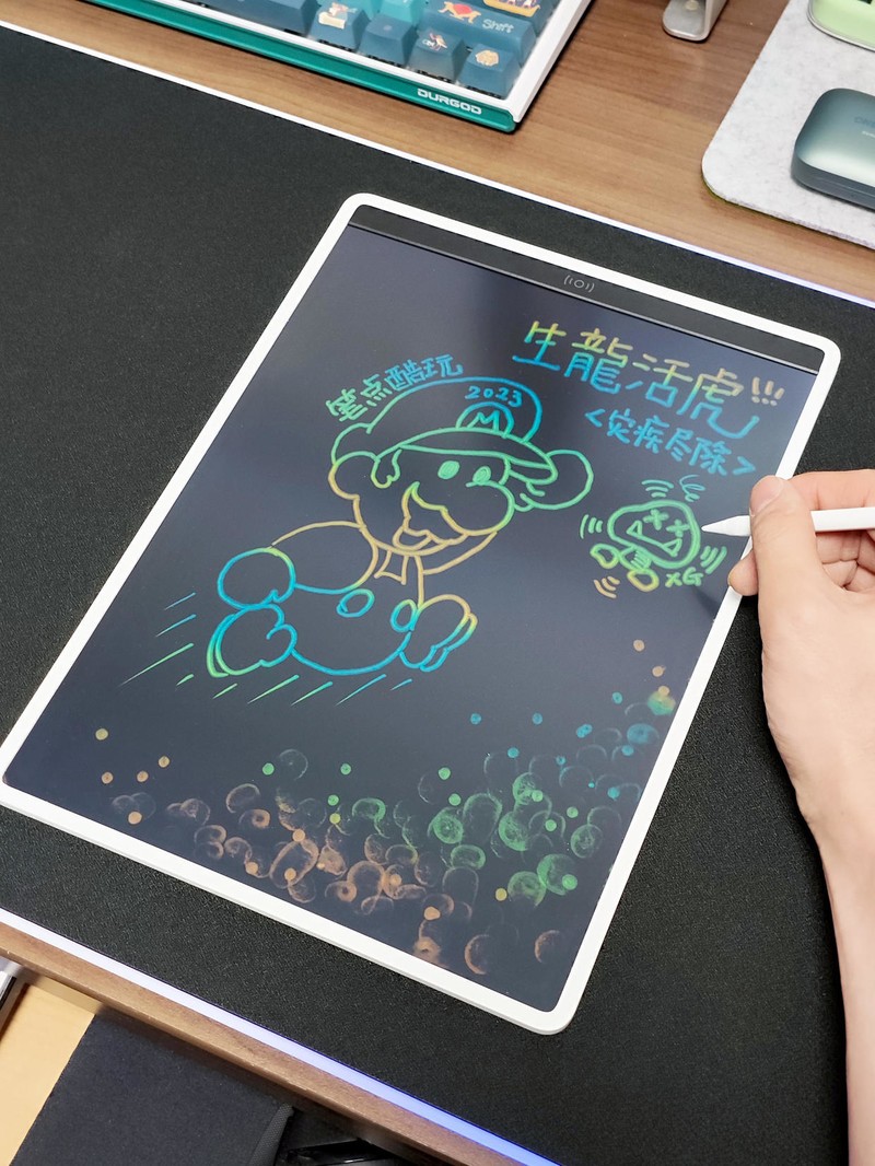 宠娃神器，日用利器：米家液晶小黑板多彩版上手实测