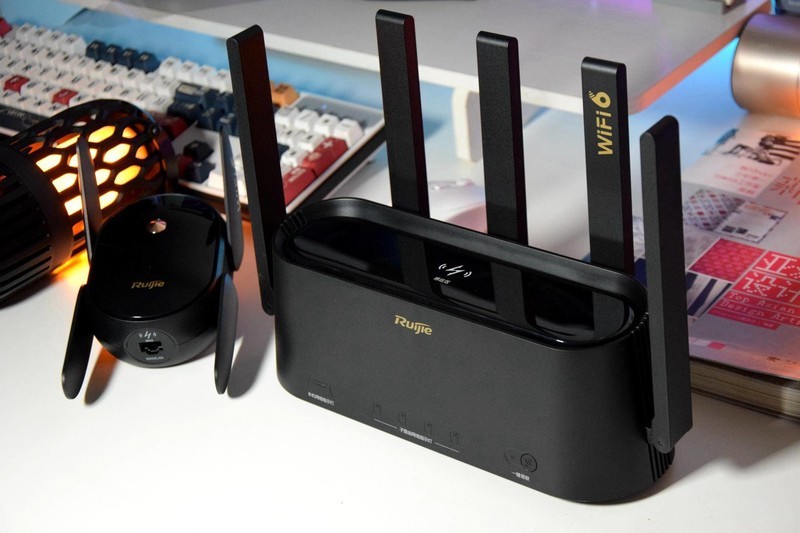 让丈母娘豪宅全屋满格真信号，用锐捷蜂鸟旗舰版子母套装组网