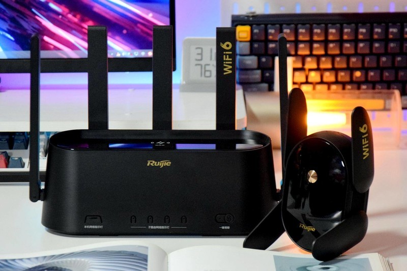 让丈母娘豪宅全屋满格真信号，用锐捷蜂鸟旗舰版子母套装组网