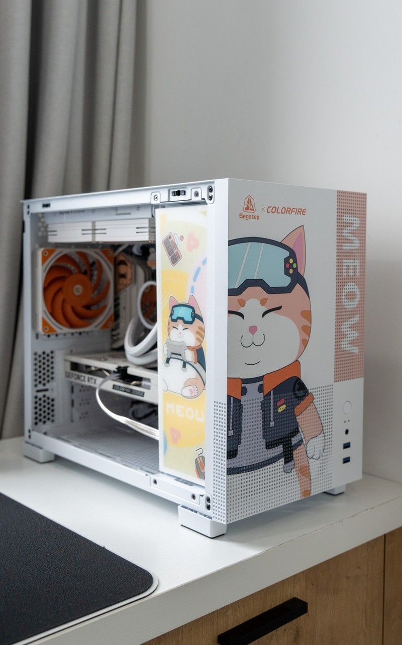 你和大橘已定就差一台主机，男女通杀老少皆宜的B760M-MEOW D5橘影橙主板装机测评