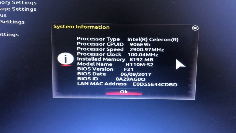 E3-1220V5上技嘉H110M-S2，请坛友眼盘