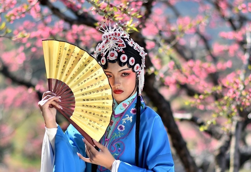 云想衣裳花想容，春风拂槛露华浓