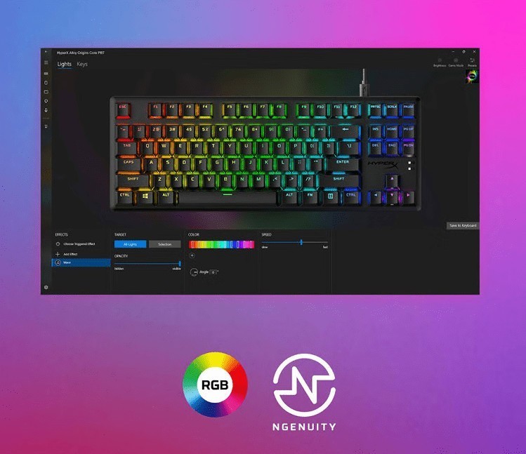 极度未知升级版起源系列—HyperX起源PBT竞技升级版游戏机械键盘