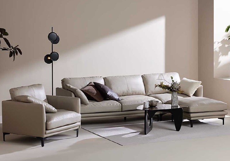 主打舒适精致！ 8H大C位抗菌真皮沙发来了：进口牛皮感动人心