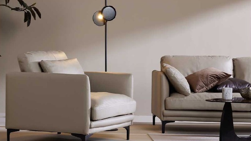 主打舒适精致！ 8H大C位抗菌真皮沙发来了：进口牛皮感动人心