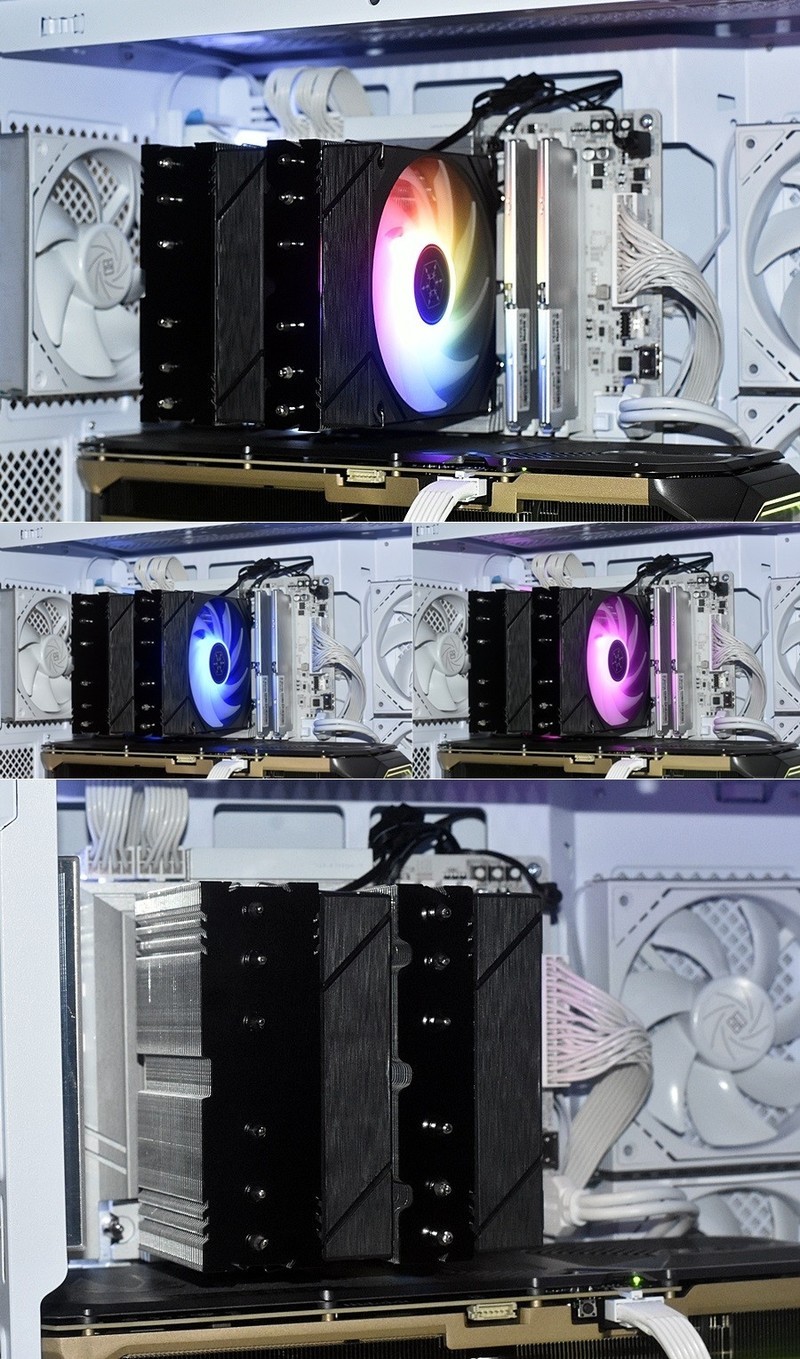 绚丽耀眼 银昕SilverStone冰霜法师FM620双塔风冷散热器 体验分享