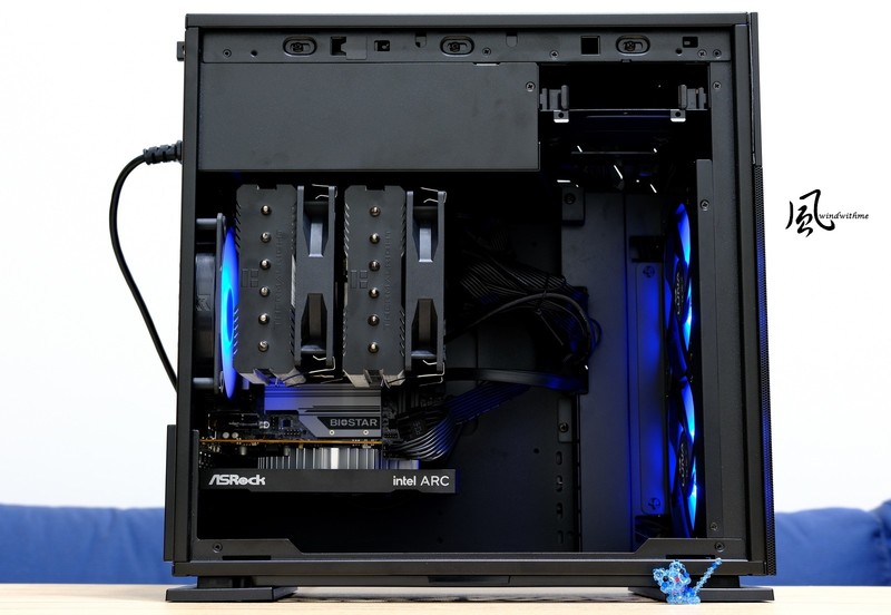 Intel Core i5-13500搭载BIOSTAR B760T-SILVER与Arc A380、INWIN 327实测