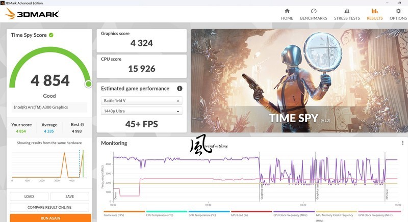 Intel Core i5-13500搭载BIOSTAR B760T-SILVER与Arc A380、INWIN 327实测