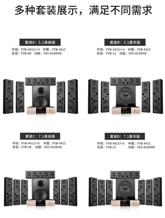 飞达家庭微影院系列音响
