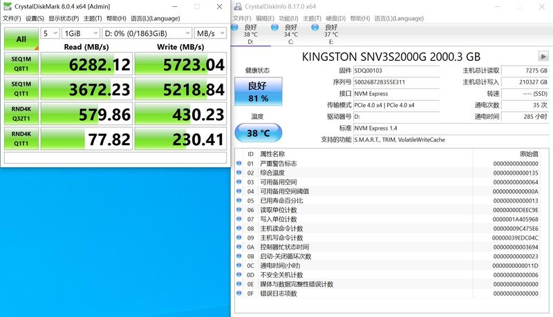 写入210T，QLC寿命终测，NV3健康度剩81%，慢扫全盘，居然OK？