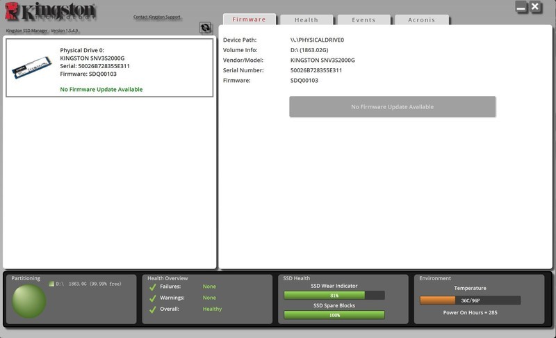 写入210T，QLC寿命终测，NV3健康度剩81%，慢扫全盘，居然OK？