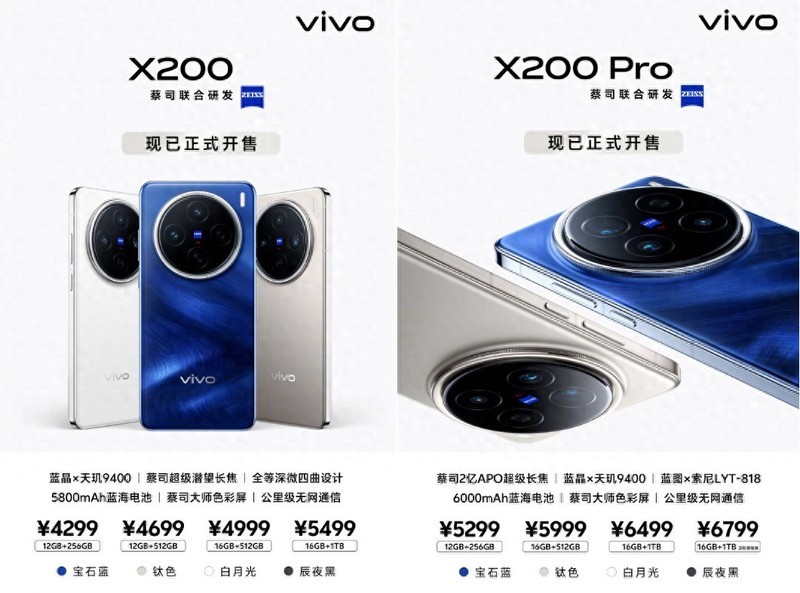 旗舰手机之选！vivo X200系列现已开售，全能无短板