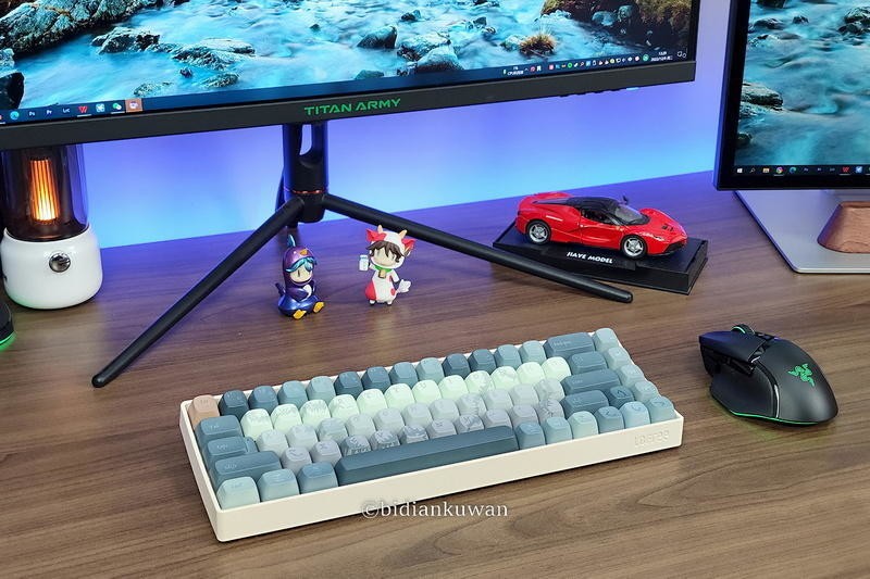 热升华PBT颜值担当，Lofree洛斐小翘山东舰+龙舌兰主题键帽换装秀