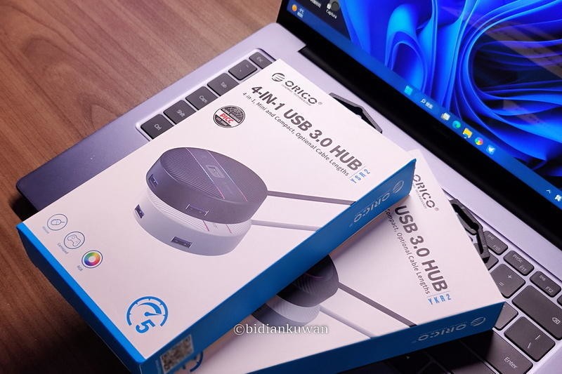 喜形于色的幻彩扩展：ORICO四合一USB扩展坞，长短AC两相宜