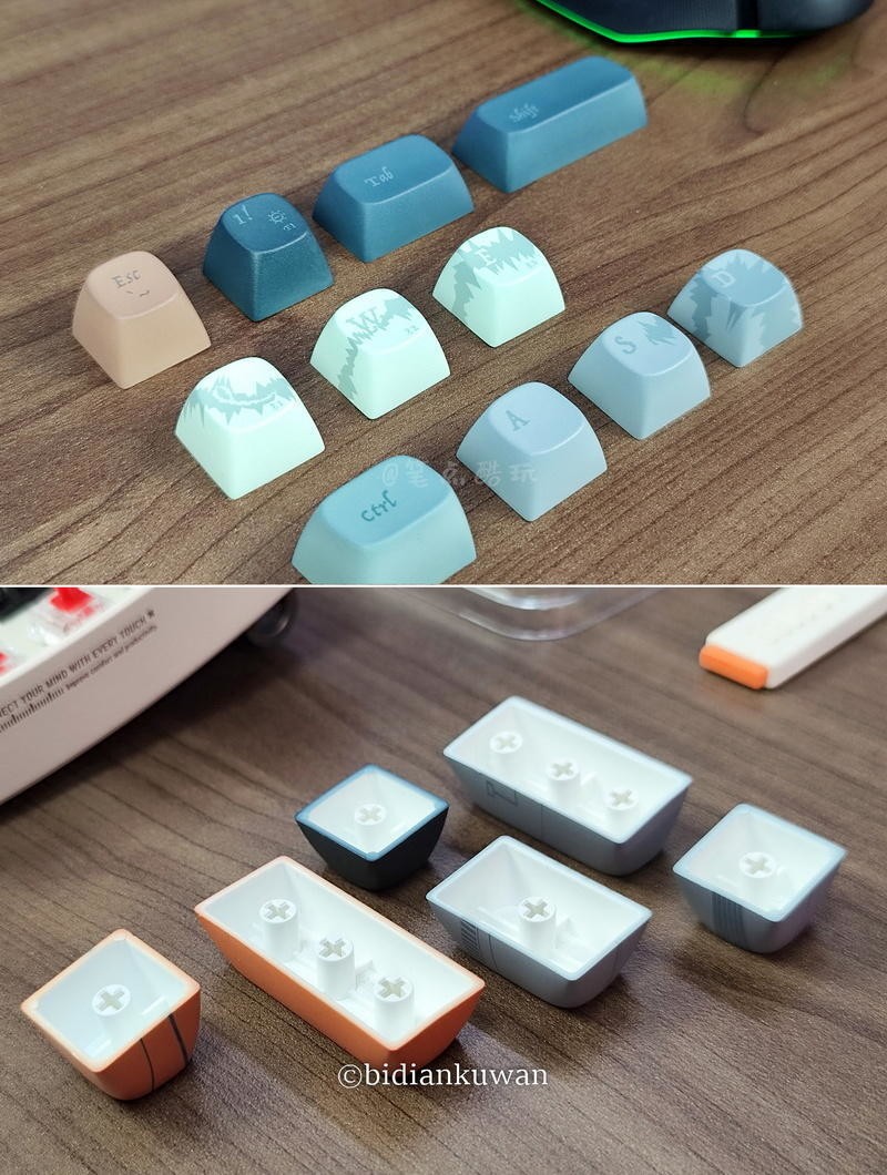 热升华PBT颜值担当，Lofree洛斐小翘山东舰+龙舌兰主题键帽换装秀