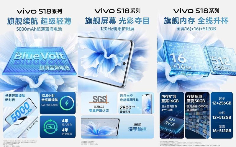 全系内存规格迎来大升级，vivo S18 Pro让你无需再为有限的空间担忧