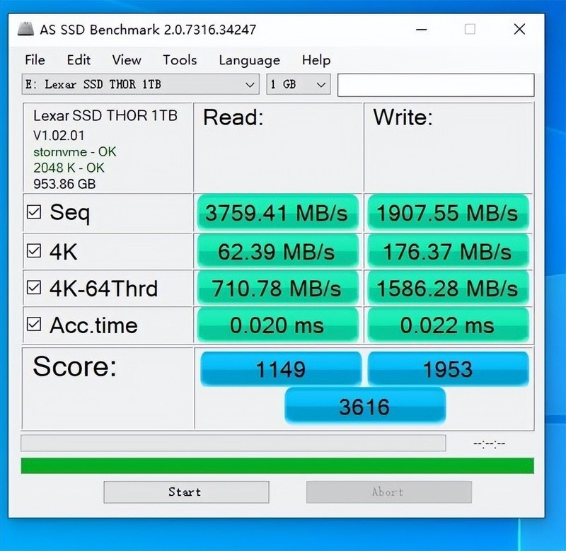 雷克沙THOR 1TB PCIE4.0固态硬盘试玩：适合笔记本宝宝的低温体质