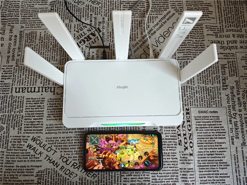  Ruijie Snow Leopard BE50, a WiFi7 router worth buying, has fast network speed and stable game!
