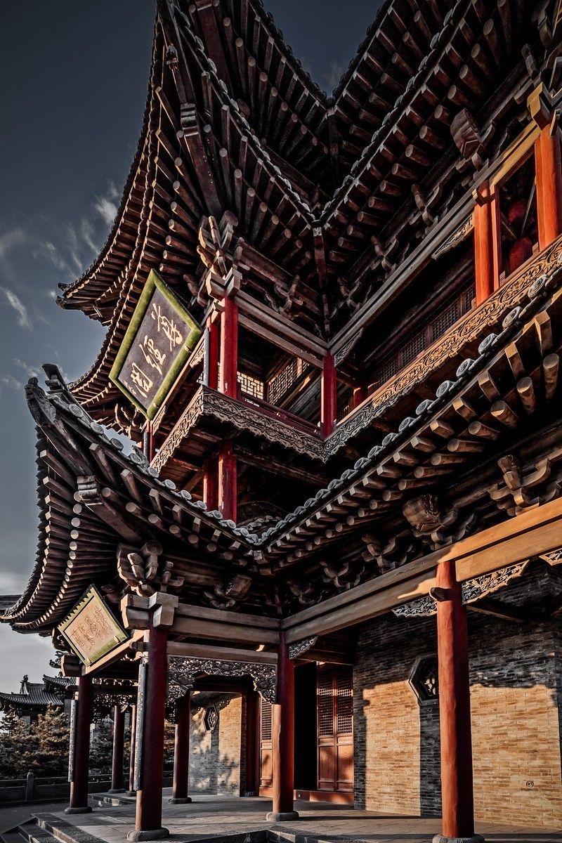 黄昏时的古建-中关村在线摄影论坛