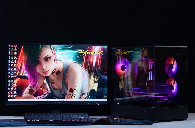 开机看灯效，关机看镜面：全新爱国者星璨岚黑镜机箱+13700KF+4070Ti装机