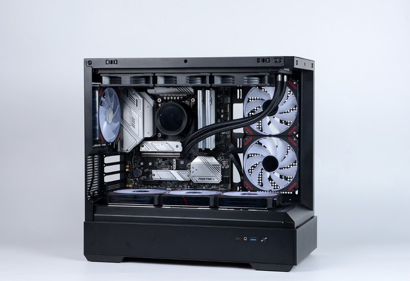 开机看灯效，关机看镜面：全新爱国者星璨岚黑镜机箱+13700KF+4070Ti装机