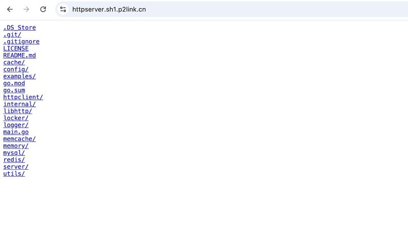 P2Link通过内置HTTP服务分享本地文件