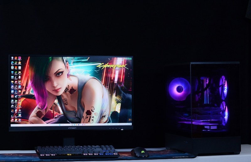 开机看灯效，关机看镜面：全新爱国者星璨岚黑镜机箱+13700KF+4070Ti装机