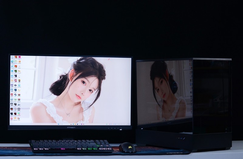 开机看灯效，关机看镜面：全新爱国者星璨岚黑镜机箱+13700KF+4070Ti装机