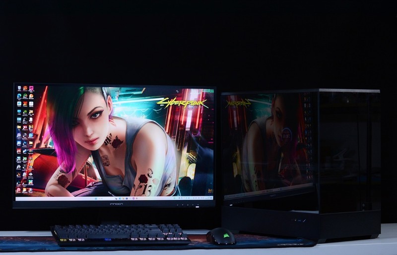 开机看灯效，关机看镜面：全新爱国者星璨岚黑镜机箱+13700KF+4070Ti装机