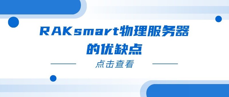 RAKsmart物理服务器的优缺点