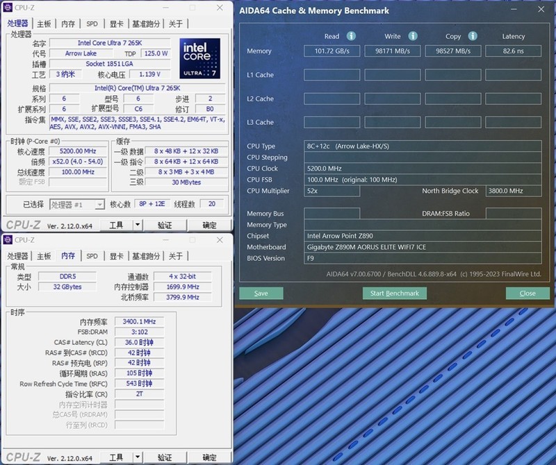 质价比满满 金百达M-die银爵6000随便超6800