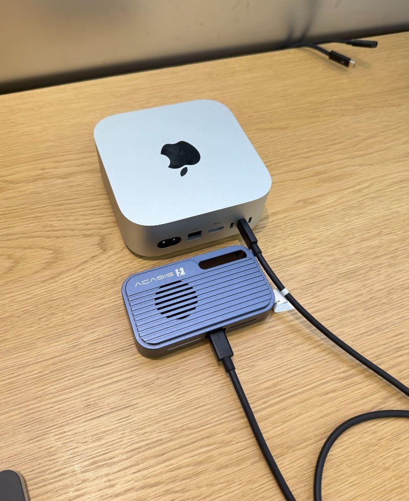 解锁Mac mini的无限可能——ACASIS阿卡西斯TB501雷电5硬盘盒评测