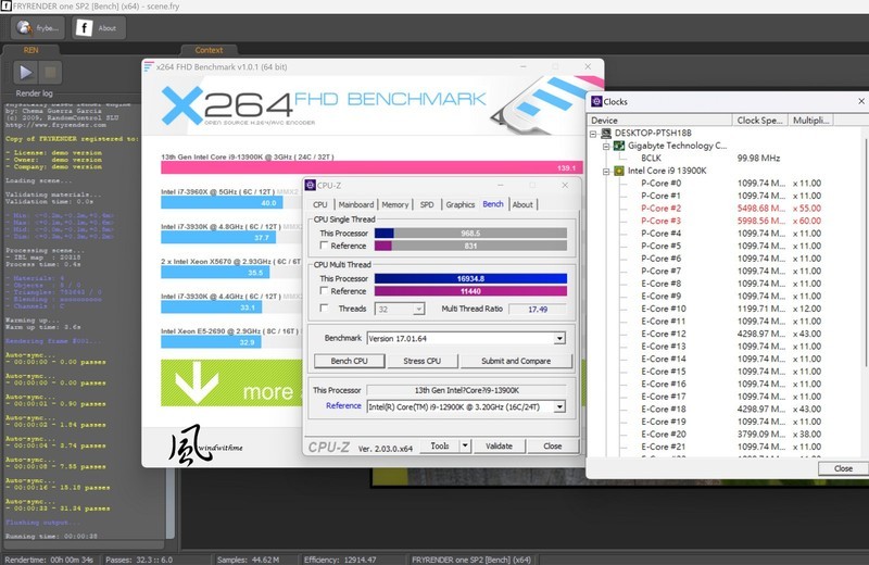 Intel Core i9-13900K搭配GIGABYTE RTX 4090高阶主机效能实测
