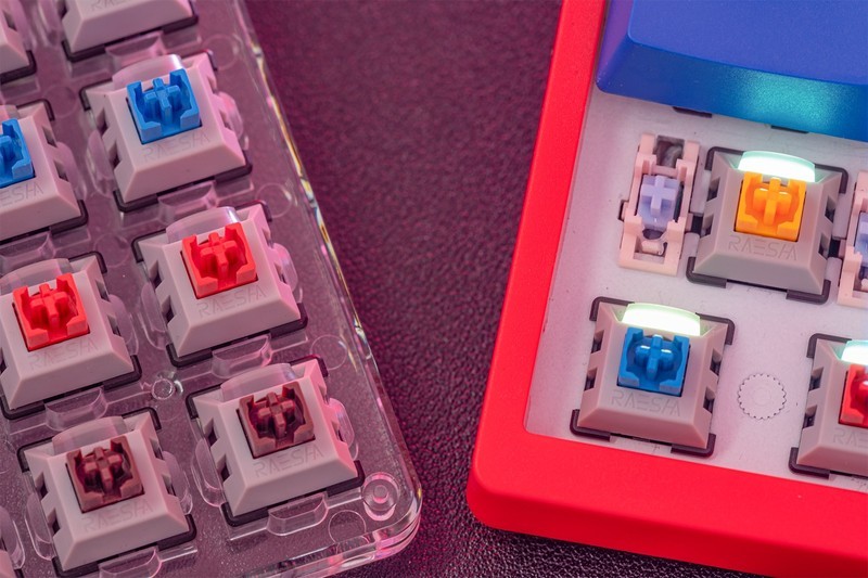 三段PBT键帽五代客制光轴，思巴达长剑机械键盘玩转五行轴