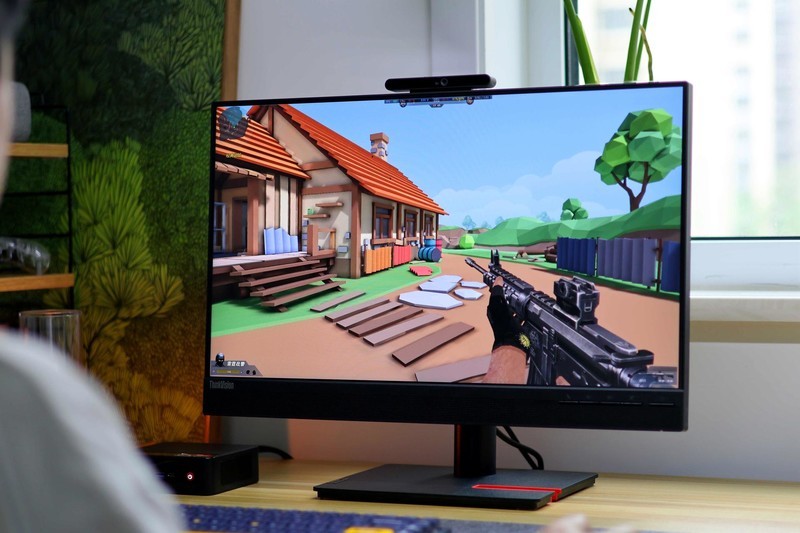 联想T24v-30显示器体验，自带红外高清摄像头，专为网课会议打造