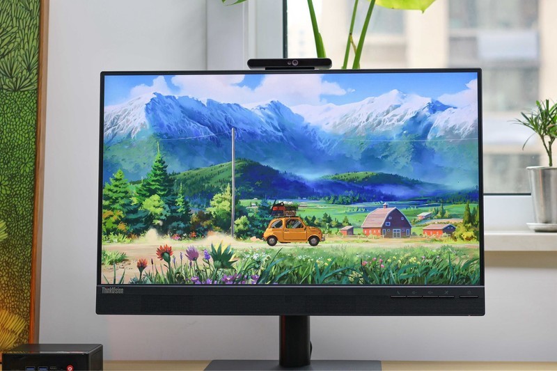 联想T24v-30显示器体验，自带红外高清摄像头，专为网课会议打造