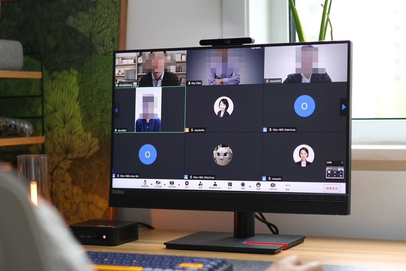 联想T24v-30显示器体验，自带红外高清摄像头，专为网课会议打造